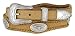 Mens Open Range Steer Western Cowboy Belt with Matching Conchos and Oil Tanned Leather Strap(BRN,44)