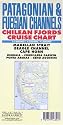 Patagonian & Fuegian Channels Map: Chilean Fjords Cruise Chart - Cape Horn, Ushuaia, Magellan Strait