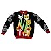 FunQi Laser Cat-Zillas Ugly Christmas Sweater, Black
