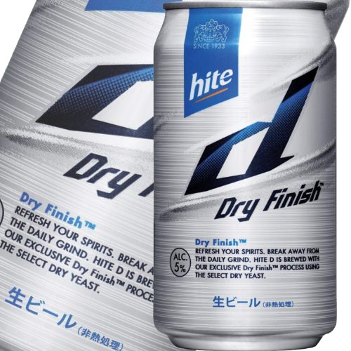 【特別価格】 ハイト・ディー（hite "d"） 生ビール 缶 350ml×24本入 ケース販売