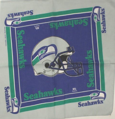 Seattle Seahawks Bandana 100% Cotton Team Colors