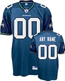 Seattle Seahawks Personalized Authentic Blue Jersey - 48