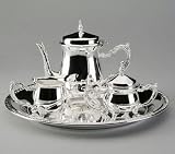 4 Pcs Silver Plated Coffee Service (Small Size)