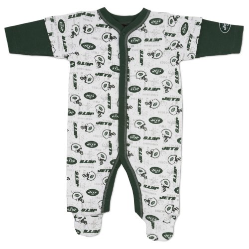 NFL New York Jets Sleep-N-Play Infant Bodysuit, 0-3 Months at Amazon.com
