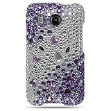 Snap on Hard Plastic with PURPLE SILVER Bling Bling Full Diamonds Design Co ....