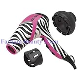 Hot Tools Professional Pink Zebra Ionic Salon Dryer Model No. 1034PZ