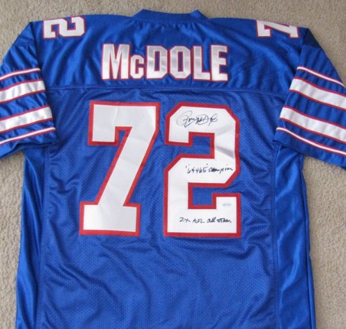 Ron McDole Autographed Throwback Jersey with 