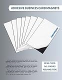 1,000 Self Adhesive Magnetic Business Card Magnets 20 mil Peel and Stick. FREE SHIPPING!