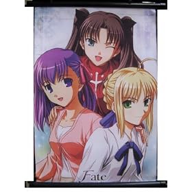 Fate/Stay Night: Saber, Rin, Sakura 60x90cm Wallscroll