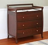 Amelia 3 Drawer Changer in Cherry Finish By Nursery Smart