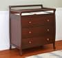 Amelia 3 Drawer Changer in Cherry Finish By Nursery Smart