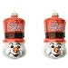 Topperscot Cleveland Browns Blown Glass Top Hat Snowman Ornament (2 Pack) Size: One Size