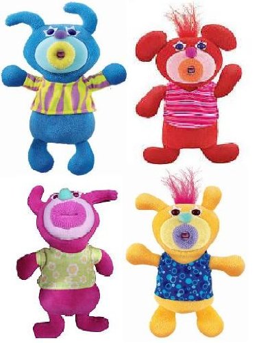 51ecVKUsAhL Sing a Ma Jig Set of 4 Deluxe Singing Plush Figures Blue, Red, Hot Pink, and New Yellow