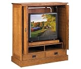 Cherry Oak Entertainment Center Craftsman Collection by Anthony Lauren - CMTVNT