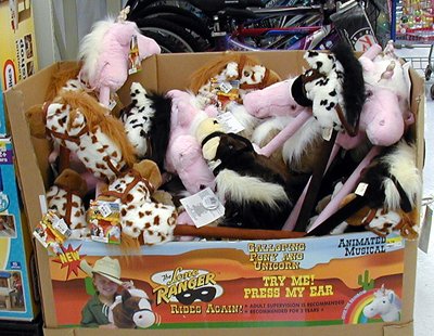 Childrens Toyshop  Toys : The Lone Ranger Rides Again: Musical Grey Pony (30")