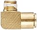 Eaton Weatherhead 1869X8 Brass CA360 D.O.T. Air Brake Tube Fitting, 90 Degree Elbow, 3/8
