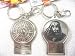 Pirates of the Caribbean Jack Disney Pewter Double Sided Key Chain