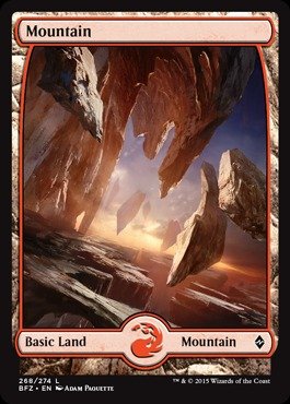 Magic: the Gathering - Mountain (268) (268/274) - Battle for Zendikar - Foil