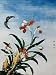 Chinese Watercolor of a Green Onion Flower - 30