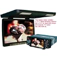 17.1'' Roof Mounted Screen (Black) with an In-Dash 4.3'' DVD Player / TFT LCD/AM/FM/MP3/MP4/Divx Player with motorized panel aslo includes internal TV Tuner and a Bonus FREE Back Up Camera