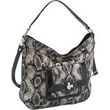 Nine West Handbags Squared Off Shiny Medium Hobo