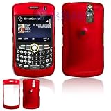 Red Solid Snap-On Cover Hard Case Cell Phone Protector for BlackBerry Curve 8350i