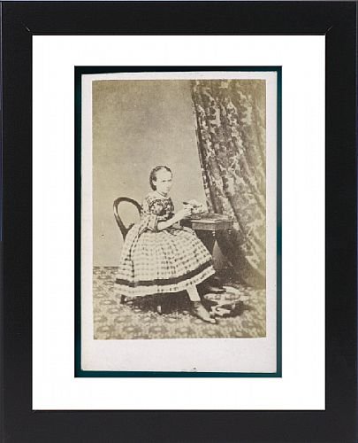 Framed Prints of Girl a Desk 1860S from Mary Evans