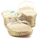 Stuart Weitzman Myopic Gold sandals