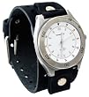 Nemesis #B021BK Men's Premium Wide Leather Cuff Band Sports Watch
