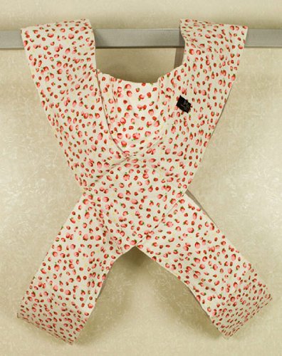 Japanese Baby Carrier Carry your baby 3 ways, Front Carry, Tummy to Tummy and Back Carry (Pink and white Strawberry Print)