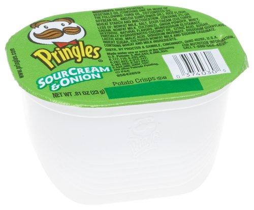 Pringles Sour Cream & Onion Chips, 0.81-Ounce Units (Pack of 60) by Pringles