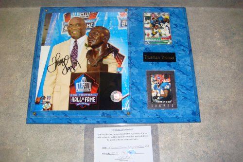 Thurman Thomas Autographed Buffalo Bills Wall Plaque w/ COA