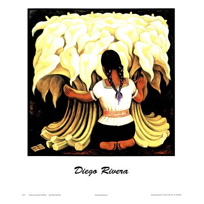 Diego Rivera Braids Art Print Poster - 13x19