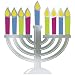 Festival of Lights Menorah Cutout