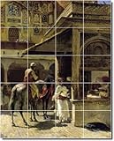 IMAGE OF Edwin Weeks City Ceramic Tile Mural 5 | 17x21.25 using (20) 4.25x4.25 tiles