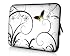 14 inch Brilliant Butterfly Escape White Floral Notebook Laptop Sleeve Bag Carrying Case for Acer, ASUS, Dell, HP, Lenovo, Sony, Toshiba