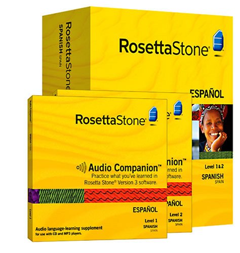 Childrens Toyshop  Software : Rosetta Stone Version 3: Spanish (Spain) Level 1 & 2 Set with Audio Companion