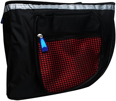 Fairy Tale Yumi 18L Bicycle Bike Big Rear Back Seat Tail Bag Trunk Bag Pannier Outdoor Waterproof Racks (Black and Red)