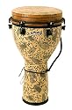 Remo African Collection 24" x 10" Key-Tuned Djembe, Fossil Fantasy finish