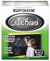 Rust-Oleum 206540 Chalkboard Brush-On, Black, 30-Ounce