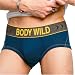 グンゼ BODY WILD CULTURE_ReMIX ローライズブリーフ前閉じ 【カラーステッチ】 BWR040V: NEW!!【2008秋冬】 アウターからウエストバンドをのぞかせる流行のスタイルにはこれ!大胆なロゴに繊細なデザイン、徹底的にこだわったインパクト抜群のビッグバンドは、様々なカジュアルファッションにベストマッ...