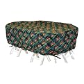 Two Dogs Designs, 92-inch Oval/Rect Table Cover, Bird of Paradise