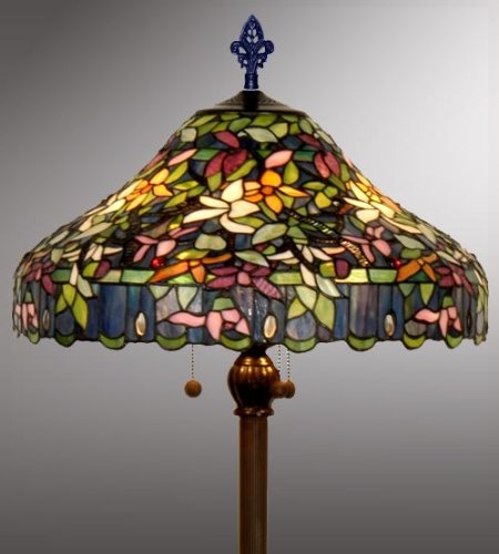 Tiffany Style Stained Glass Floor Lamp - VL120