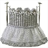 Little Miss Liberty CR-10E Round Cradle with Bedding Finish: Verde Gris