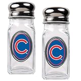 MLB Chicago Cubs Salt and Pepper Shaker Set with Crystal Coat
