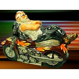 Sturgis Harley Davidson Style Rider Motorcycle Cookie Jar by Popular