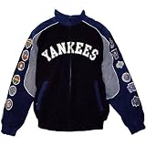 New York Yankees Officially Licensed Leather Suede World Series Champions Commemorative Coat