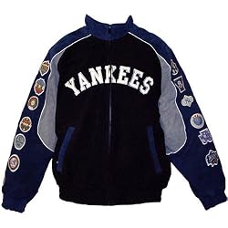 New York Yankees Officially Licensed Leather Suede World Series Champions Commemorative Coat