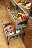 Perlick H1RD6S 24 Freestanding Double Drawer Refrigerator with 4.9 cu. ft. Capacity, Variable Speed Compressor and Electronic Digital Control & Temperature Readout: Requires Custom Panels