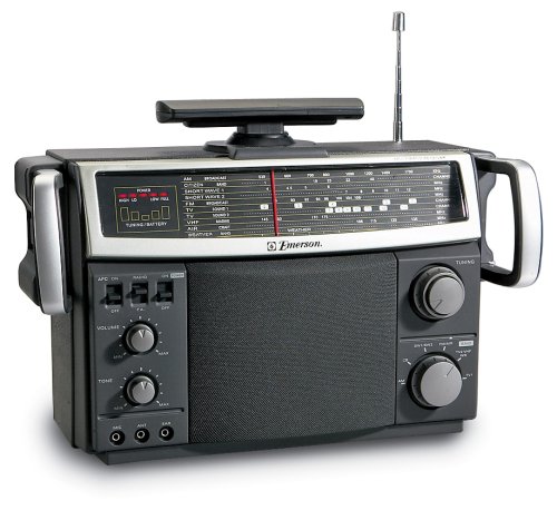 Emerson MBR-1 Multi-Band Portable Radio with Built-In PA System and AC/DC Operation